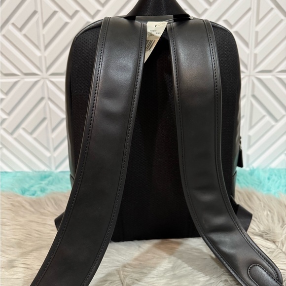 Michael Kors Signature EVERETT BLACK FRONT POCKET LARGE BACKPACK BAG UNISEX NEW - Picture 6 of 11